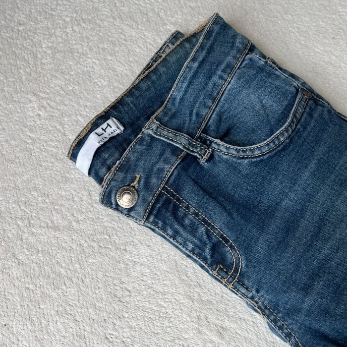 Jean slim bleu denim délavé La Halle - photo numéro 2