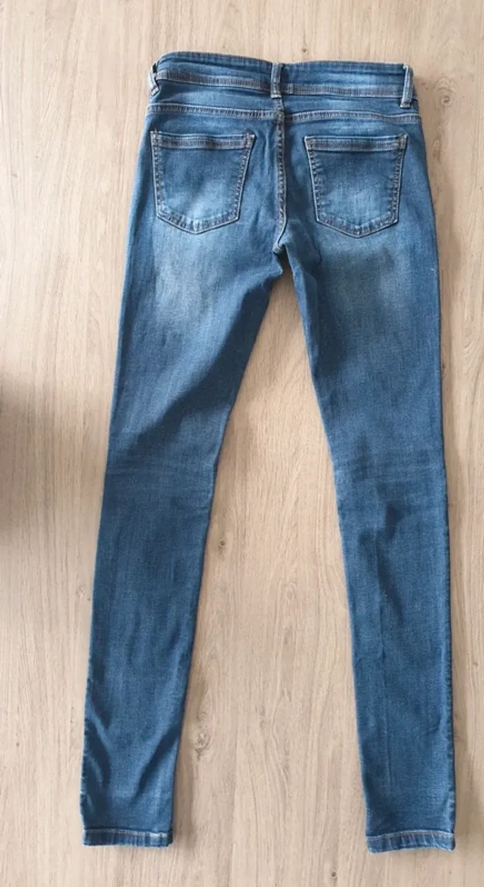 Jeans slim denim bleu foncé, taille 36, Promod - photo numéro 3