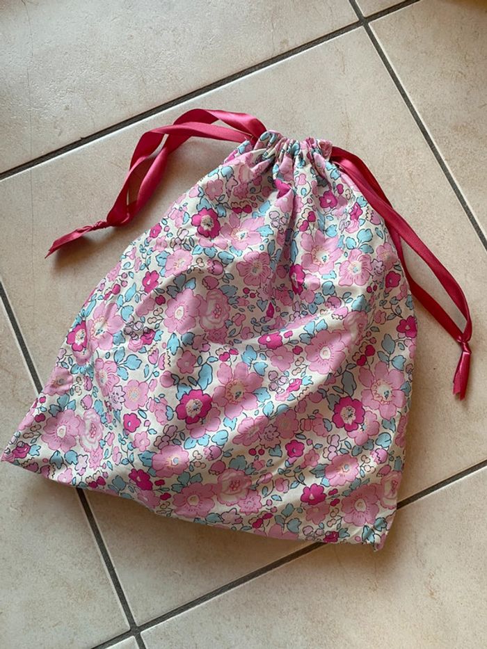 Pochette pochon liberty rose - photo numéro 2