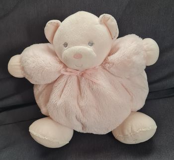 Doudou patapouf ours perle rose grelot - Kaloo