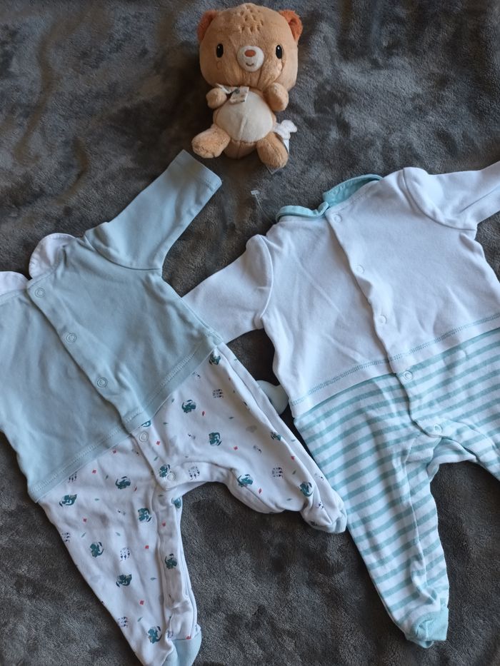 Lot de 2 pyjamas 1 mois - photo numéro 5