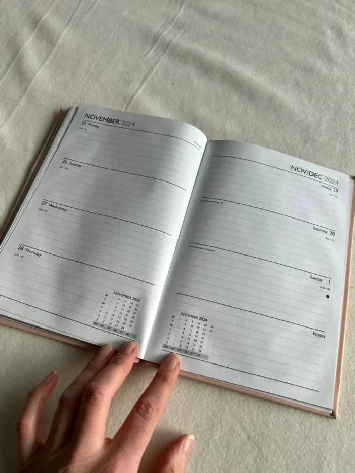 Agenda rose - photo numéro 3