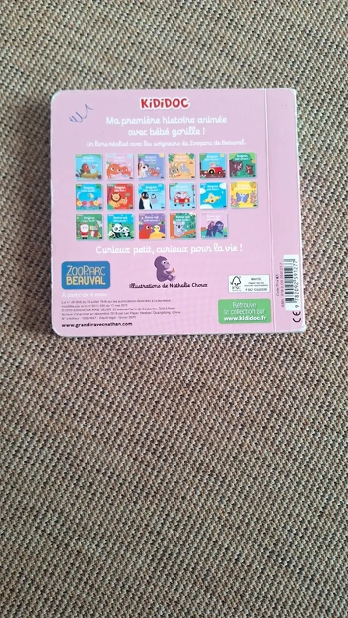 Livre Kididoc " Bonne nuit bébé gorille " - photo numéro 6