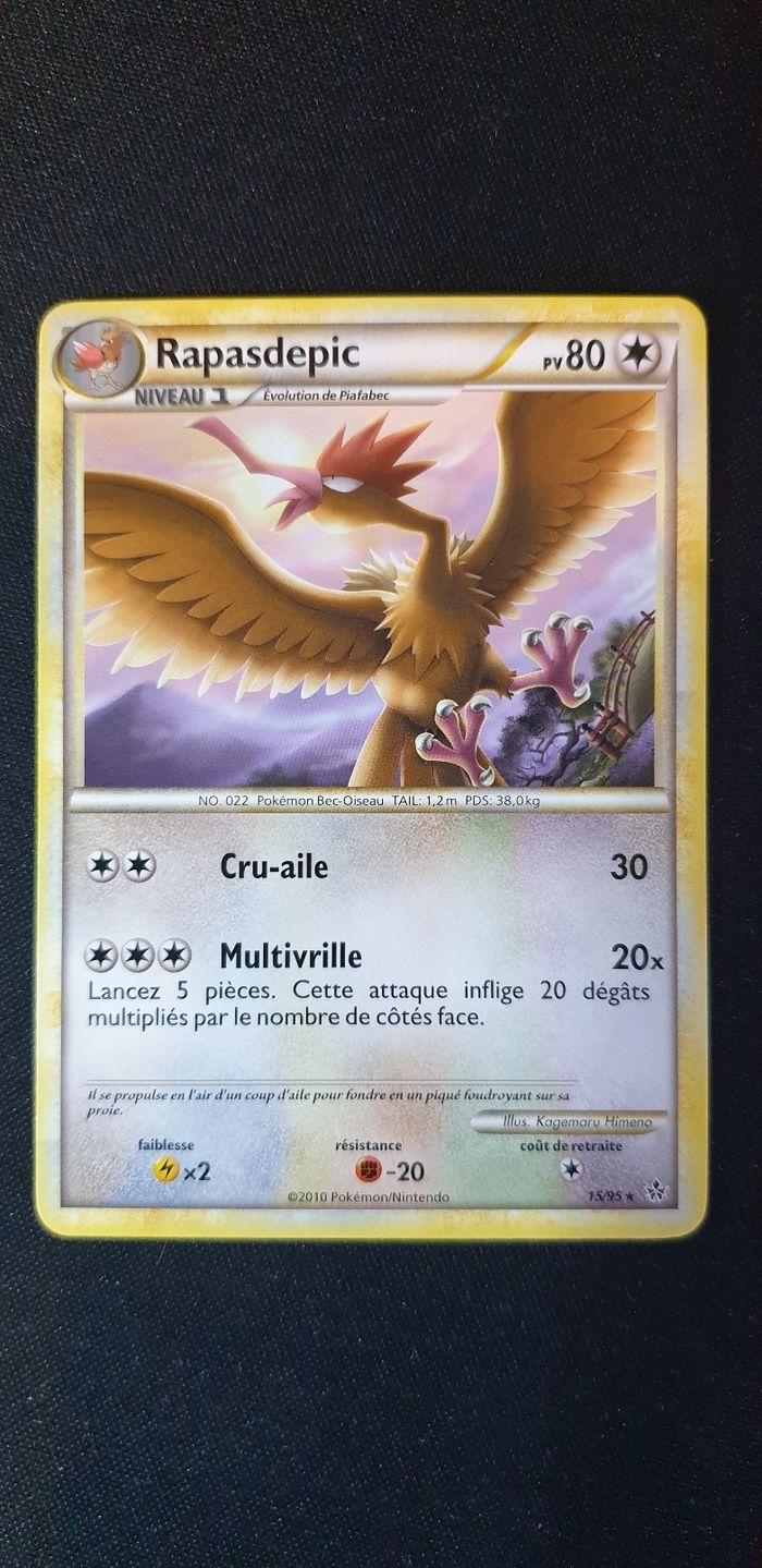 Carte pokémon Rapasdepic 15/95 - photo numéro 1