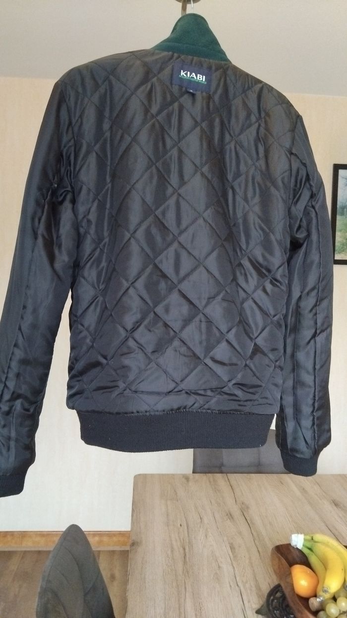 Blouson  vert et ecru - photo numéro 4