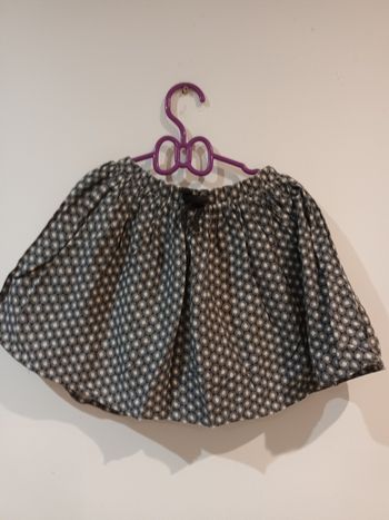 Jupe noir/blanc/moutarde 4ans