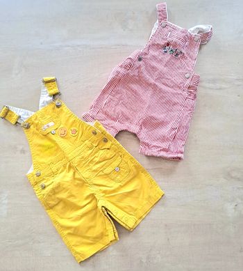 Lot de 2 salopettes sergent major 6 mois