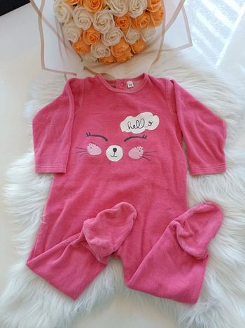 Pyjama velours bébé fille