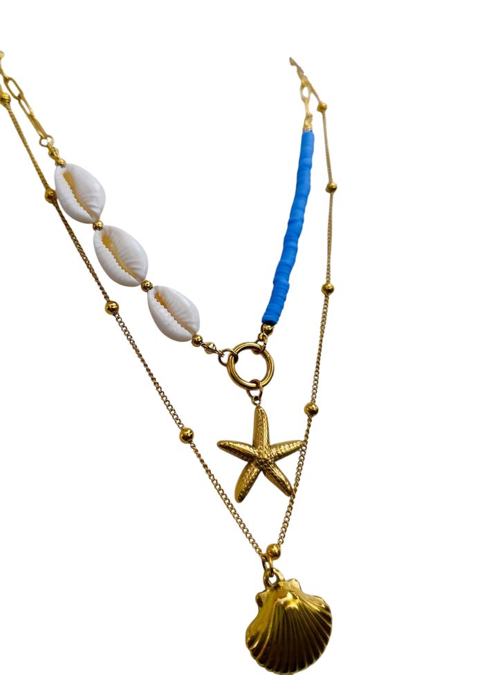 Collier coquillage étoile    ✅ - photo numéro 2