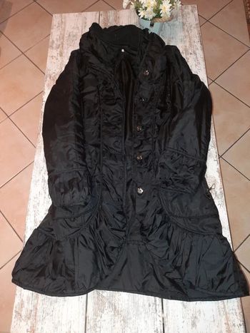 Manteau vintage cintrée noir Patrice Breal