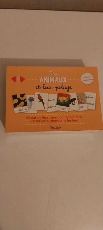 les animaux et leur pelage - 60 cartes illustrées .Activités Montessori