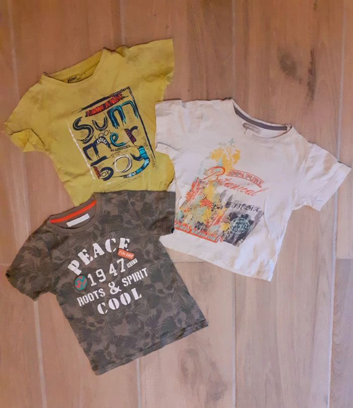 3 T-shirts manches courtes - 3 ans