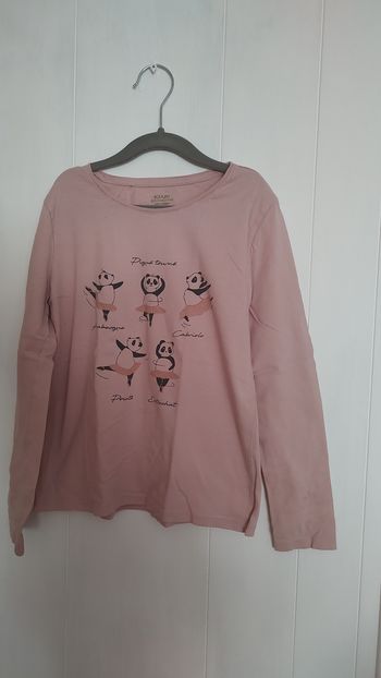 🌸 T-shirt manches longues rose fille – 10 ans 🌸