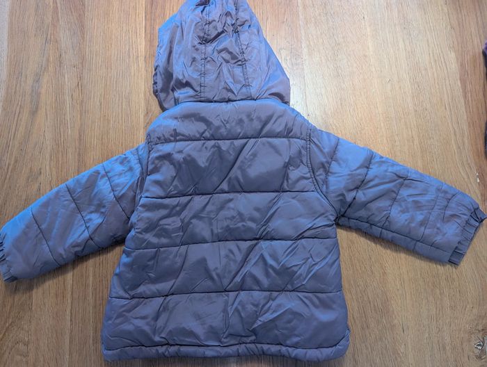 Manteau doudoune chaude mauve fille 3 ans - photo numéro 6