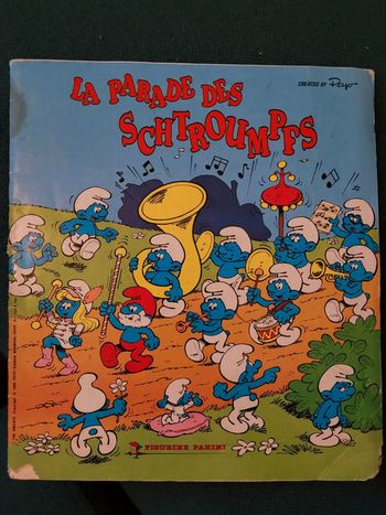 RARE Album Panini complet la Parade des Schtroumpfs Gargamel stickers autocollants collection