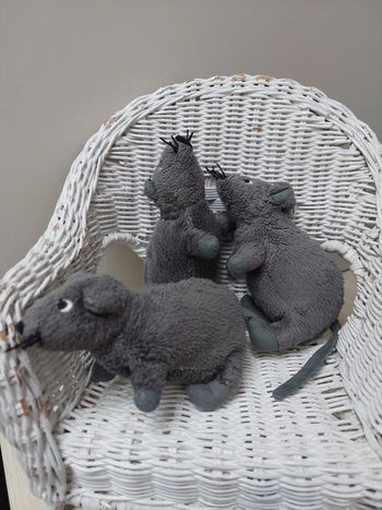 Ikea - lot de 3 petites souris grises