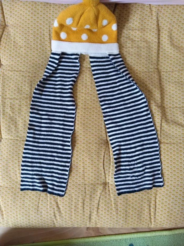 Bonnet écharpe orchestra nourrisson taille 3-6mois / 41 cm - photo numéro 3
