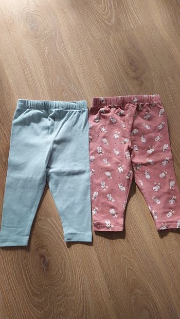 Lot 2 leggings 6 mois tendance