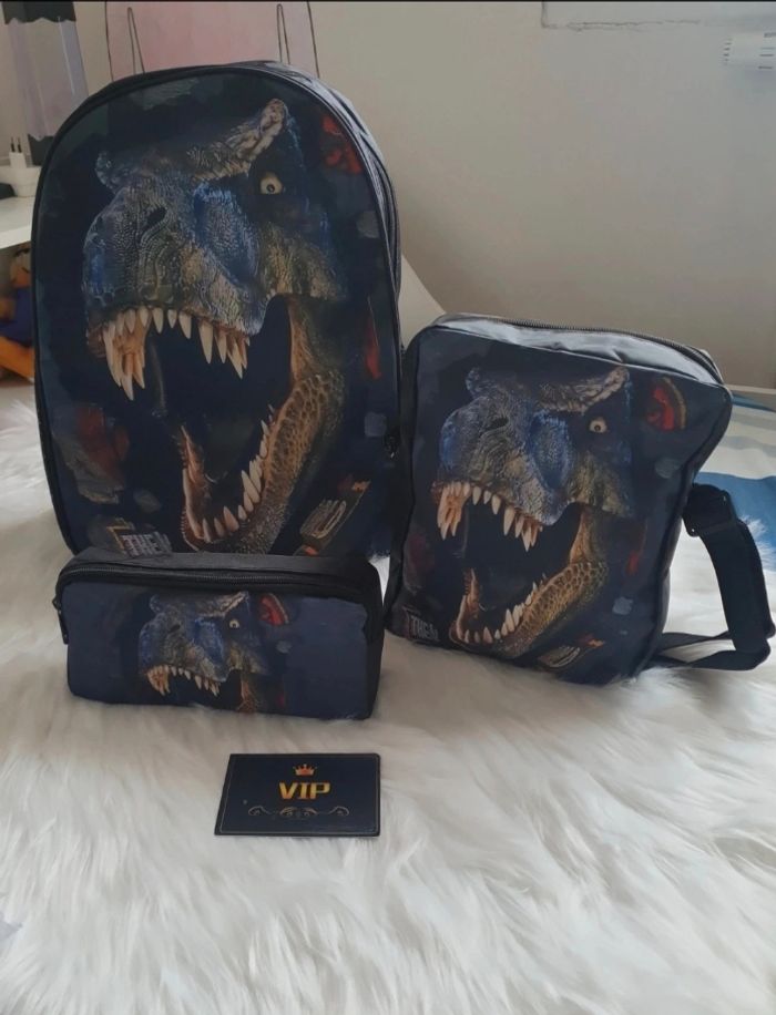 Trio cartable t-rex