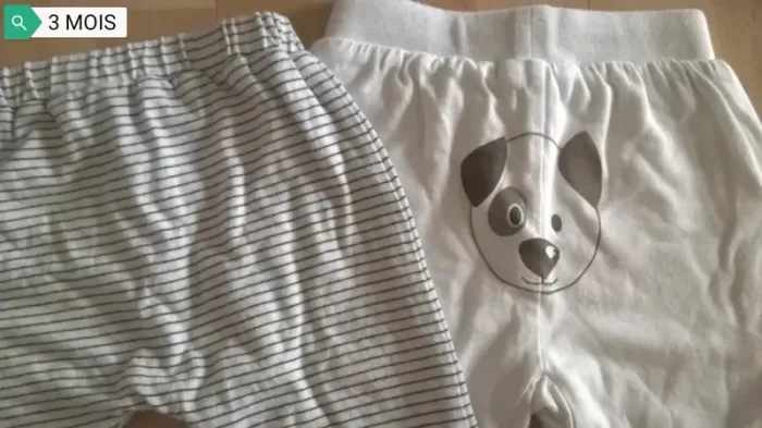 Lot 2 pantalons confortables 3 mois - photo numéro 3