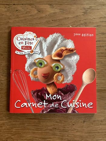 Livre « mon carnet de cuisine »