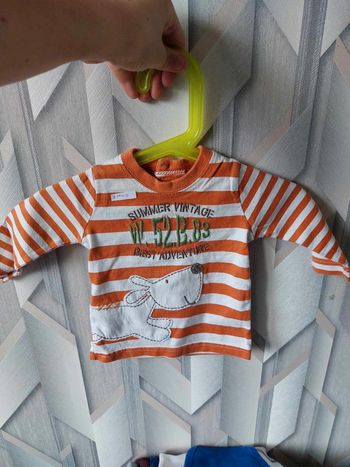 tee shirt rayure orange