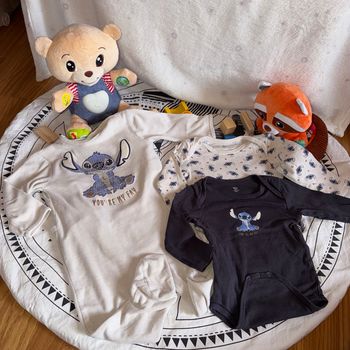 Lot pyjama et bodies manches longues stitch - T18mois - Disney 