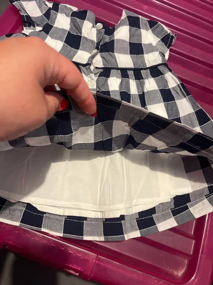 Robe à carreaux 3 mois - photo numéro 3