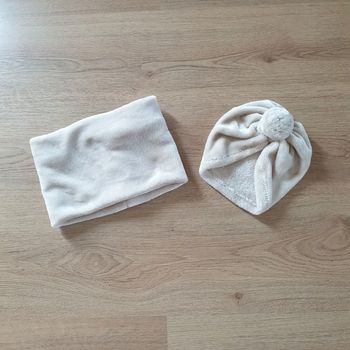 ⭐ Ensemble boonet et snood 0/3 mois ⭐