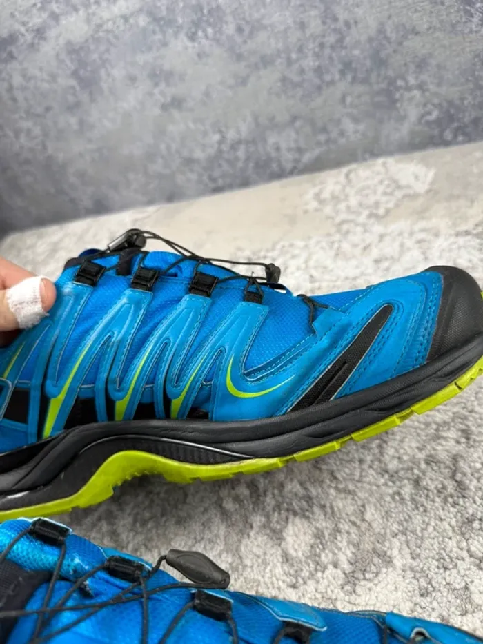 Salomon XA Pro 3D Gore-Tex - Trekking Shoes - Blue & Yellow - photo numéro 16