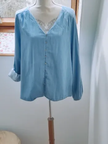 🌊 chemise denim  coton, lyocell 🫂