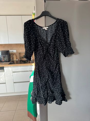 Robe froncée à pois H&M