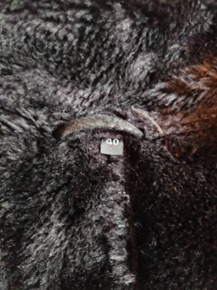 Manteau en daim T40 noir - photo numéro 4