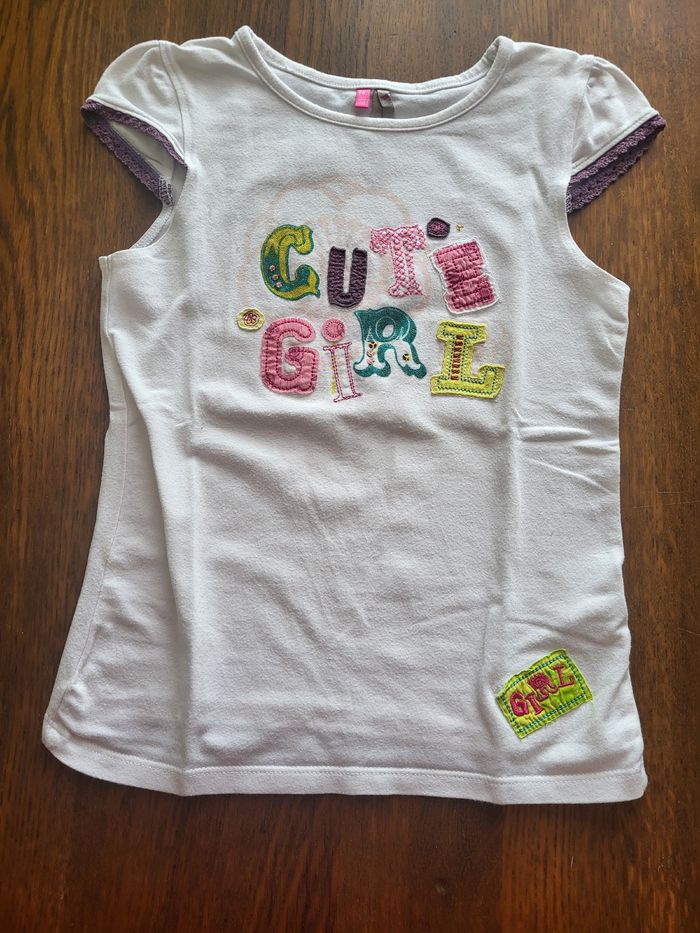 1 tee-shirt manche courte fille 8 ans - photo numéro 1