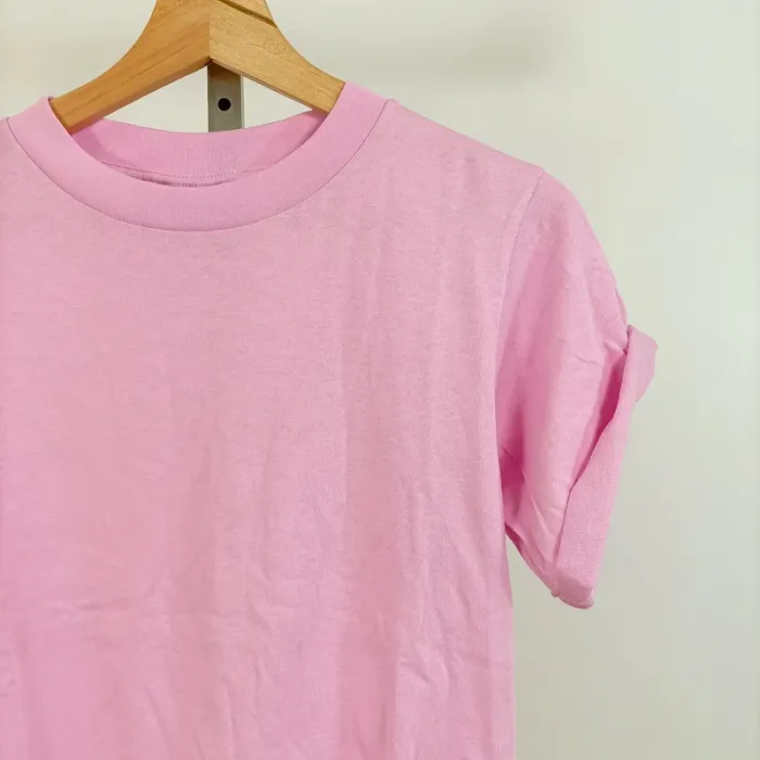 T-shirt rose uni – Topshop – Taille 34 (XS) A683 - photo numéro 2
