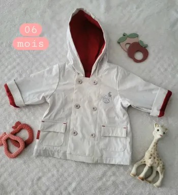 Imperméable blanc 06mois