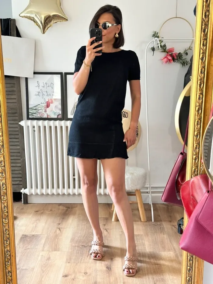 Robe Sézane noire taille 38 - photo numéro 4