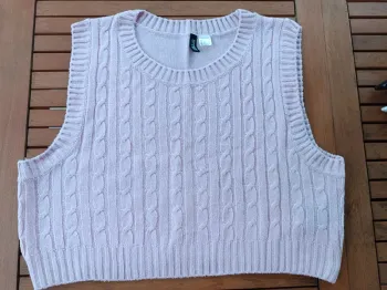 Débardeur pull h&m femme rose