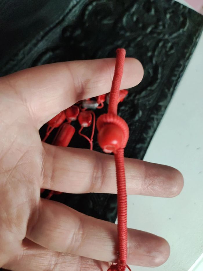 Collier rouge vintage - photo numéro 5