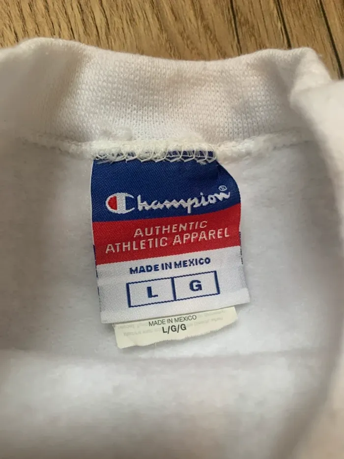 Sweat Champion Authentique Blanc Taille L - photo numéro 2