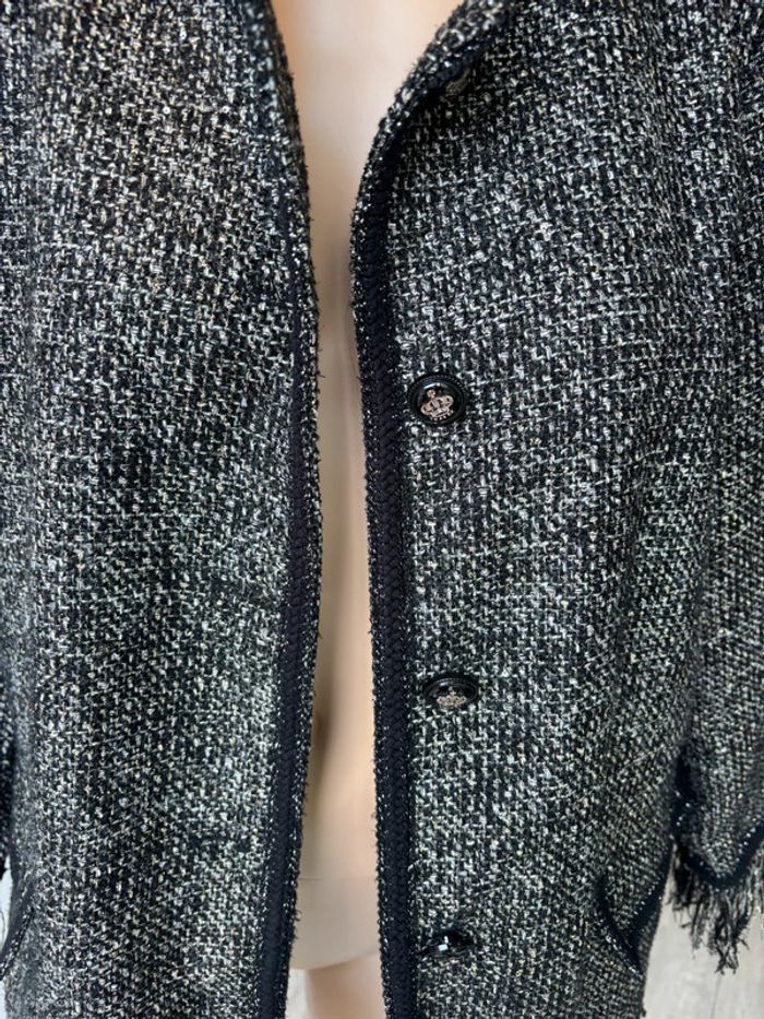 Veste mi longue à frange Zara xl - photo numéro 4