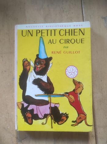Un petit chien au cirque René Guillot Bibliothèque Rose cartonnée 1969