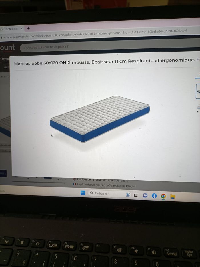 lit évolutif sauthon neuf dans les cartons. jamais servi cause déménagement avec matelat.