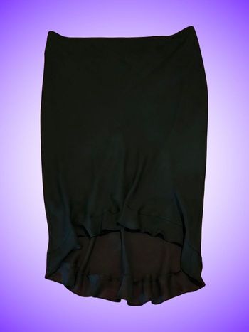 Jupe Noire Longue Fluide Etam – Effet Volanté Asymétrique – Taille 44 XXL – Très Bon État 
​