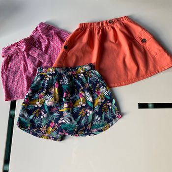 Lot de 3 pièces short Jupe-short et jupe