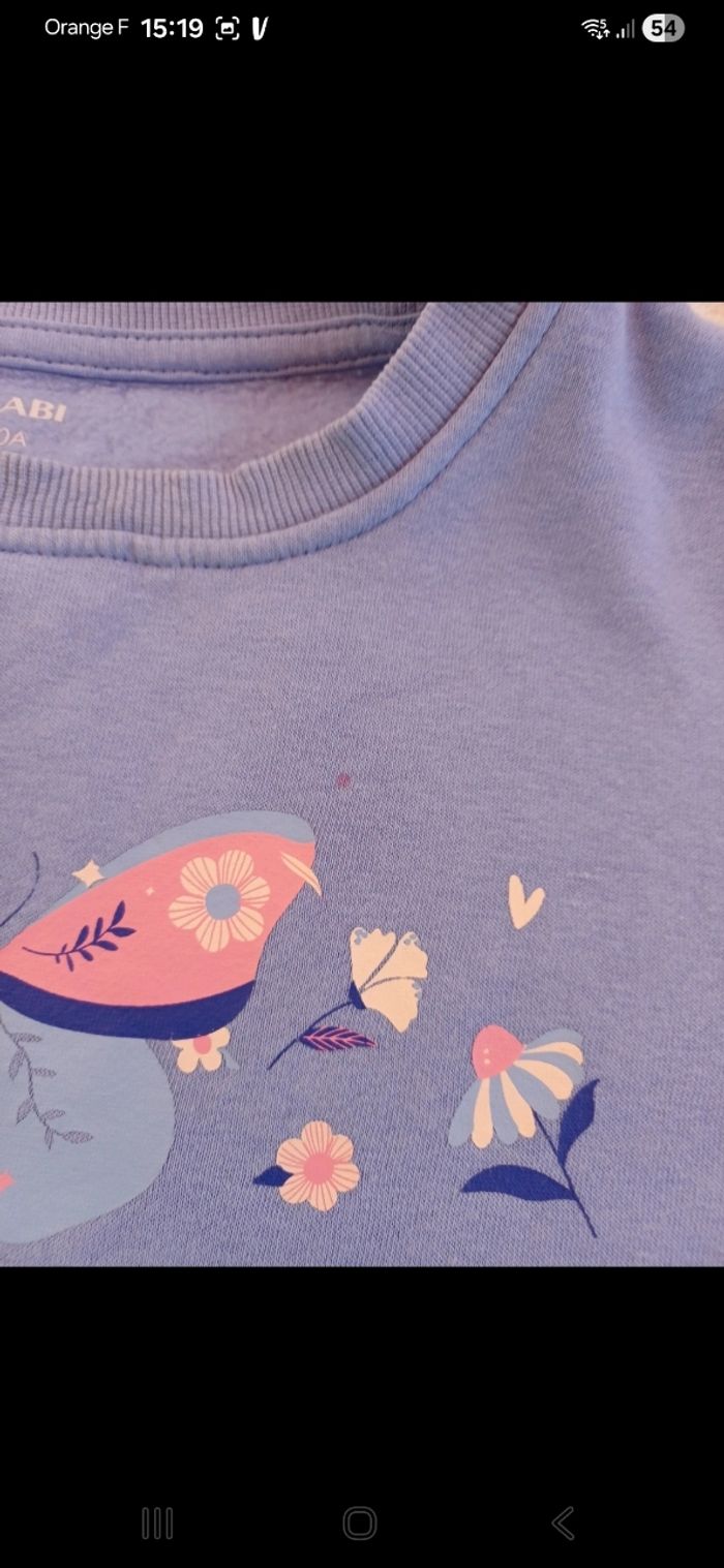 Sweat fille taille 10 ans - photo numéro 3