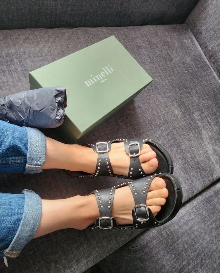 Sandale minelli en cuir Taille 38 neuf - photo numéro 4