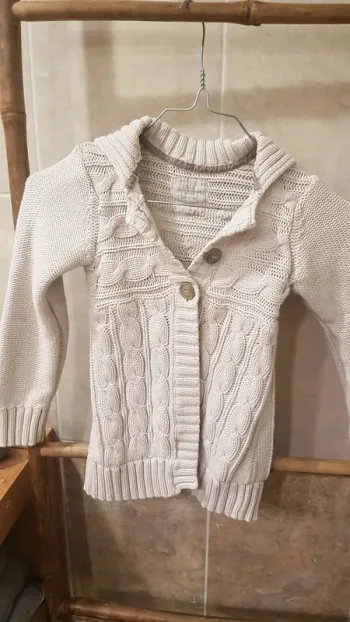 Gilet fille 6 ans beige Logg