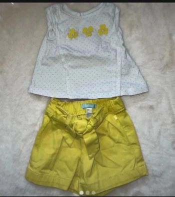 Ensemble short jaune comme neuf