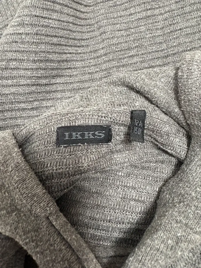 Pull à capuche IKKS | Gris | Taille 12 ans - photo numéro 3